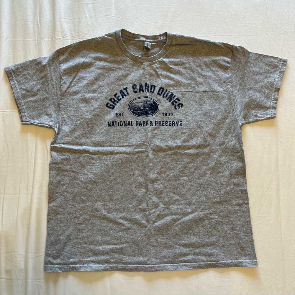 Gray Gildan Great Sand Dunes National Park T-shirt